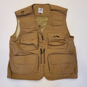 Autumn Ridge Traders Mens Outdoor Utility Fishing Vest Tan XXL 2XL